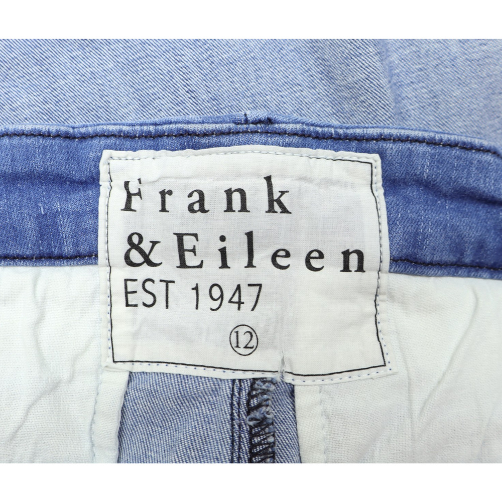 Frank & Eileen 1947 Women's Wicklow Wash Italian Performance Denim Blue Sz 12 - Picture 4 of 8